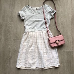 Anthropologie Windowpane Dress Everleigh Sz S